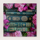 Bücher und Rose Puzzle (Horizontal)