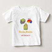 Bücher und Rucksäcke-Schule beginnt Baby T-shirt (Vorderseite)