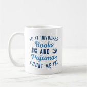 Bücher und Schlafsäle Kaffeetasse (Links)