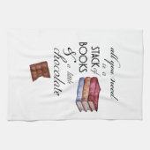 Bücher und Schokolade Alles, was Sie brauchen Teet Geschirrtuch (Horizontal)