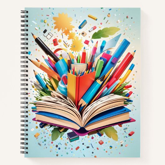 Bücher und Schulmaterial (Vorderseite)