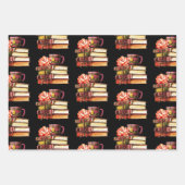 Bücher und Tee Geschenkpapier Set (Vorderseite 2)