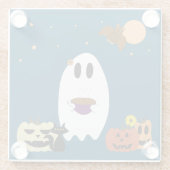 Bücher und Tee Glasuntersetzer (Rückseite)