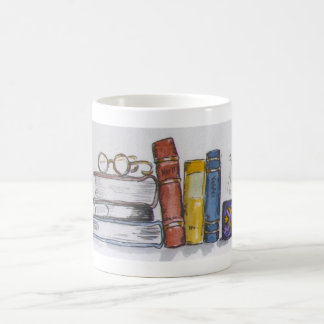 Bücher und Tee Kaffeetasse