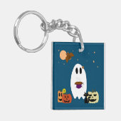 Bücher und Tee Schlüsselanhänger (Vorderseite links)