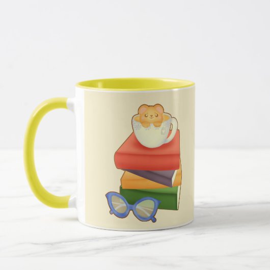 Bücher und Teebecher Tasse (Links)