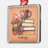 Bücher und Teepfirma Ornament Aus Metall (Links)