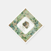 Bücher Unser nächstes Kapitel fängt Babydusche an Serviette (Ecke)