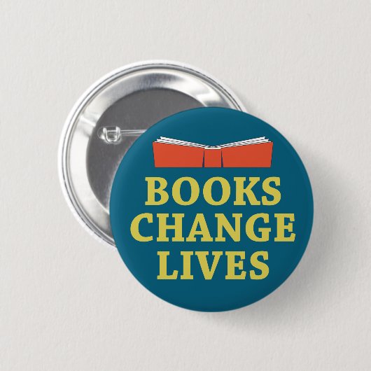 Bücher verändern Leben Button (Vorne & Hinten)
