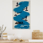 Bücher Vintage Poster (Küche)