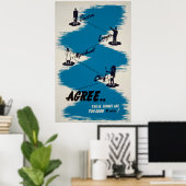 Bücher Vintage Poster (Heimbüro)