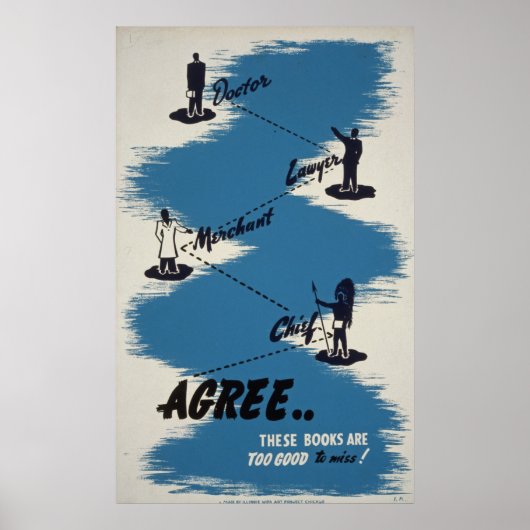 Bücher Vintage Poster (Vorne)