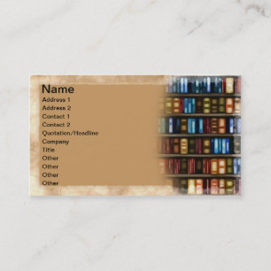Bücher Visitenkarte