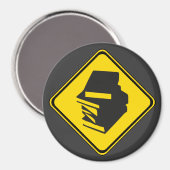 Bücher voraus! magnet (Vorderseite/Rückseite)