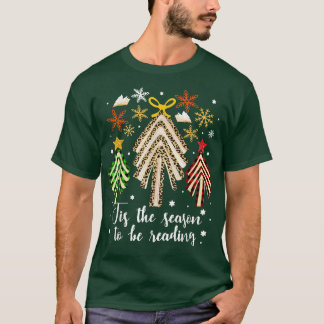 Bücher Weihnachtsbaum Es ist die Zeit zum Lesen T-Shirt