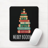 Bücher Weihnachtsbaum Merry Bookmas Mousepad (Mit Mouse)
