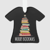 Bücher Weihnachtsbaum Merry Bookmas Ornament (Rückseite)