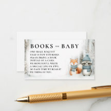 Bücher Winter Schnee Waldtiere Baby Shower