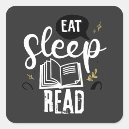 Bücher zum gemeinsamen Lesen Quadratischer Aufkleber