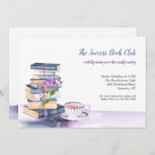 Bücher zum Lesen des Buchclubs Einladung (Vorne/Hinten)