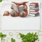 Bücher zum Lesen von Kuh Geschirrtuch (Gefaltet)