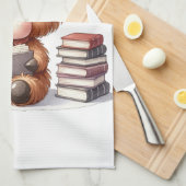 Bücher zum Lesen von Kuh Geschirrtuch (Viertel Falte)