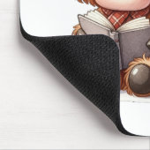 Bücher zum Lesen von Kuh Mousepad (Ecke)