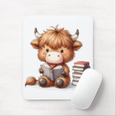 Bücher zum Lesen von Kuh Mousepad (Mit Mouse)