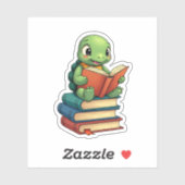 Bücher zum Lesen von Schildkröten (3) Aufkleber (Blatt)