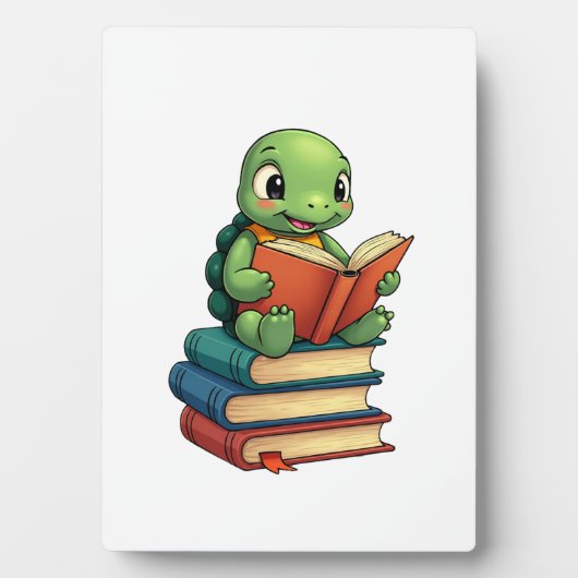 Bücher zum Lesen von Schildkröten (3) Fotoplatte (Vorderseite)