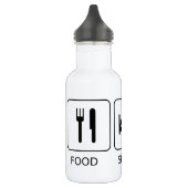 Bücher zum Schlafen Edelstahlflasche (Links)