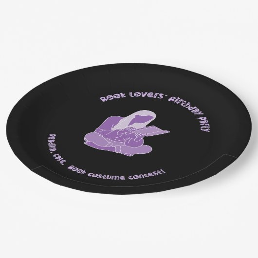 Bücher zum Thema Geburtstag Pappteller (Schrägansicht)