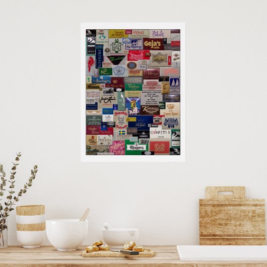 Bücher zuordnen poster (Küche)