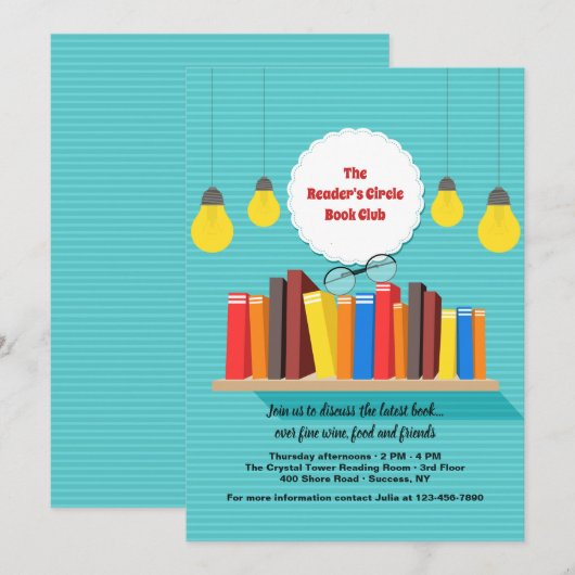 Bücher zur Einladung auf dem Sofa (Vorne/Hinten)