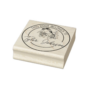 Bücherbibliothek Buchzeichen Benutzerdefinierte Vo Gummistempel