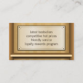 Bücherbücher für Bücherregale Treuekarte (Rückseite)