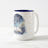 Bücherdesign Zweifarbige Tasse (VorderseiteRechts)
