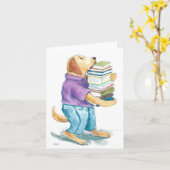 Bücherei Lover Karte (Gelbe Blume)