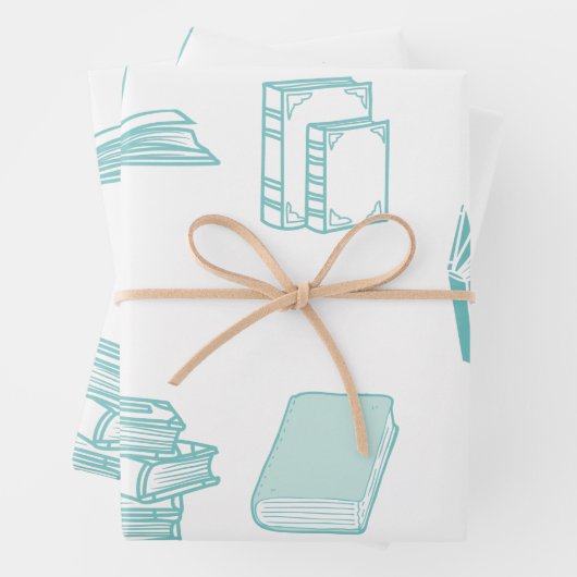 Büchergestaltung Geschenkpapier Set (Beispiel)