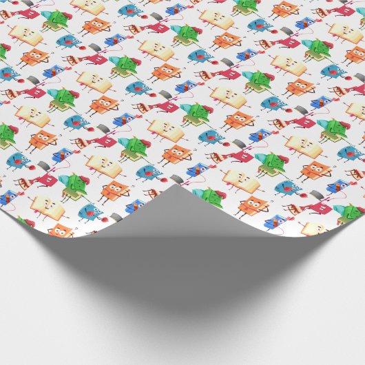 Büchergewebe Geschenkpapier (Ecke)