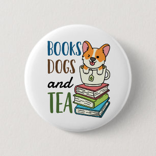 Bücherhunde und Teewochenende Lesen Button