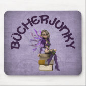 Bücherjunky Mousepad (Vorne)