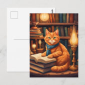 Bücherkatze #13 Postkarte (Vorne/Hinten)