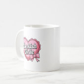 Bücherliebchen Kaffeetasse (Vorderseite Links)