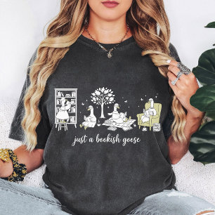 Bücherliebende Gans liest Fan-Art T-Shirt