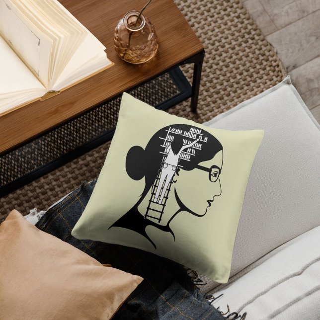 Bücherliebhaber Bücherbücher lesen Kissen (Bookish Cushion)