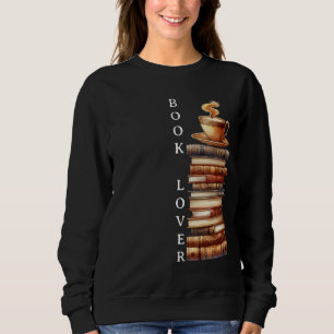 Bücherliebhaber Bücherstapel Sweatshirt