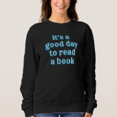 Bücherliebhaber Bücherstapel Sweatshirt (Vorderseite)