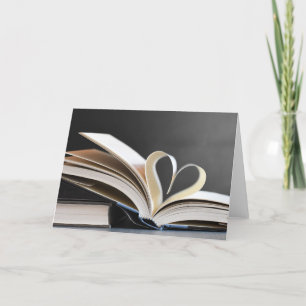 Bücherliebhaber Buchiges Valentinstag Feiertagskarte
