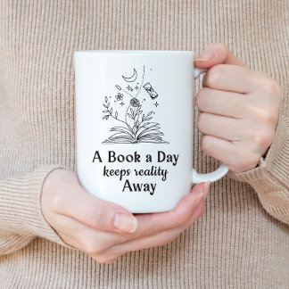 Bücherliebhaber Ein Buch am Tag... Kaffeetasse